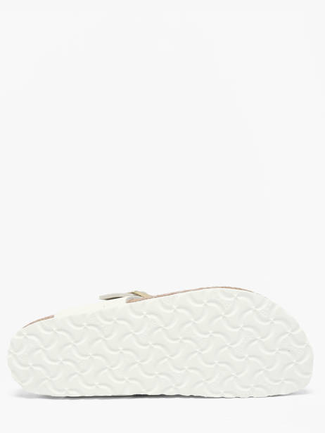 Slippers Gizeh Flower Uit Leder Birkenstock Wit women 1026735 ander zicht 4